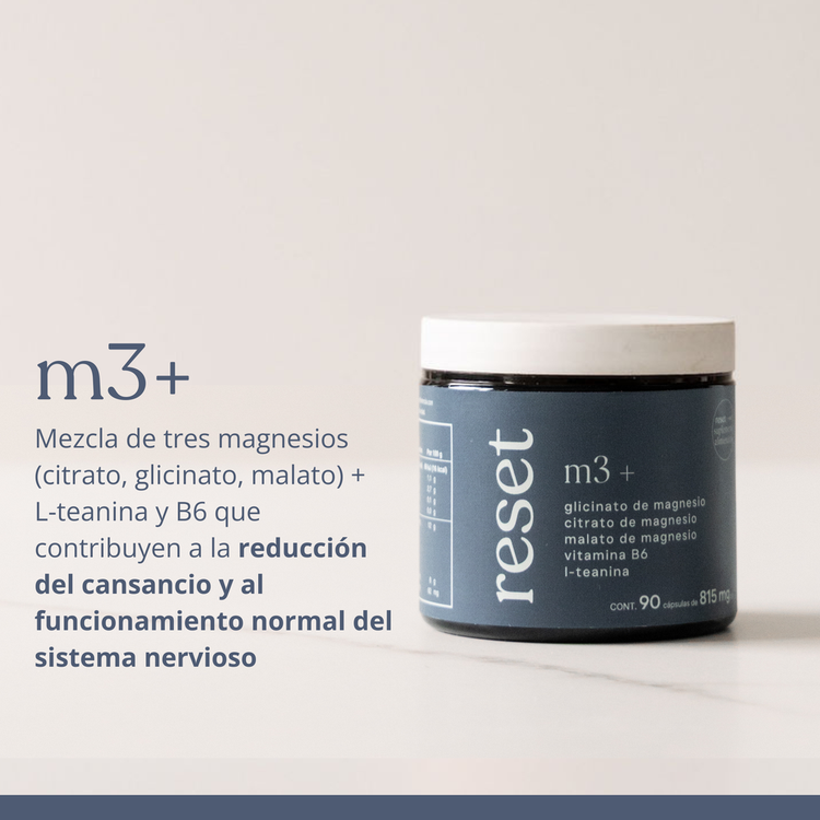 Reset M3 - Suplemento de Belleza, colágeno y biotina - 90 cápsulas
