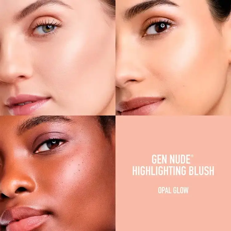 Gen Nude Blush Highlighter - Híbrido de rubor e iluminador, Resplandor natural 2 en 1