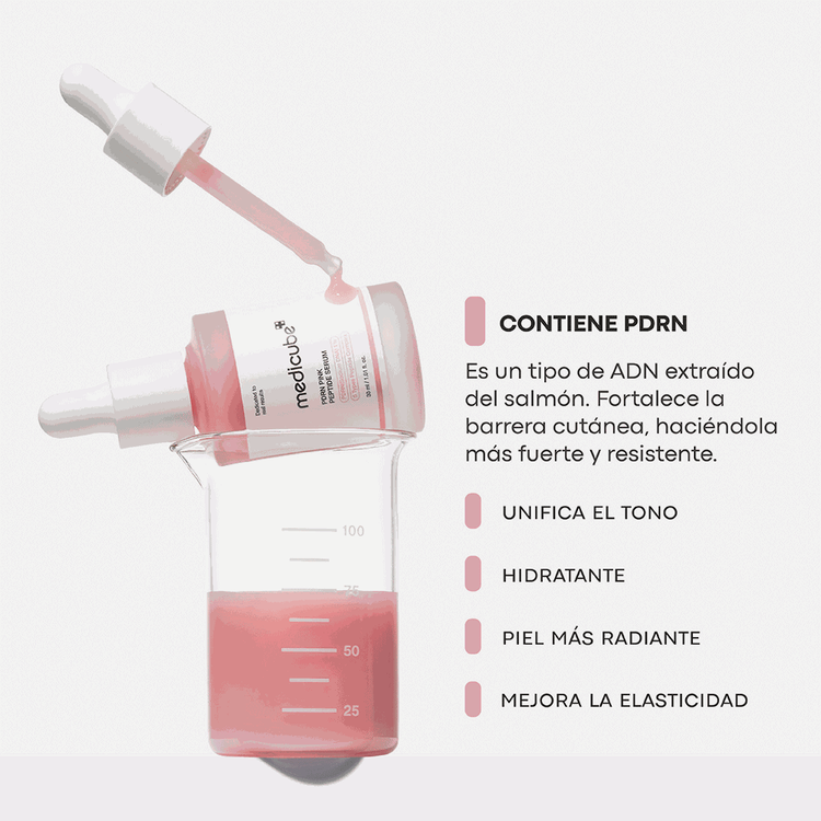 Pink Peptide - Suero facial con péptidos, desvanece manchas