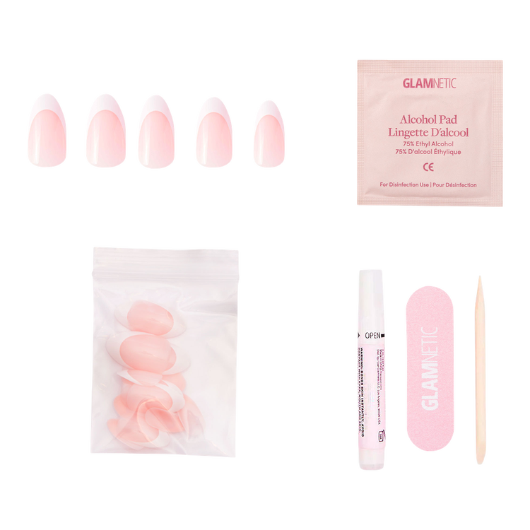Glamnetic - Uñas Press-On, diseño gráfico de larga duración - Ma Damn