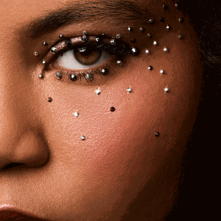 EUPHORIA X HALF MAGIC - Self-Adhesive Face Gems, Piedras brillantes para rostro autoadhesivas