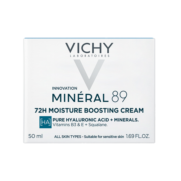 Minéral 89 - Crema Hidratante Potenciadora de Humedad, con agua termal volcánica y ácido hialurónico
