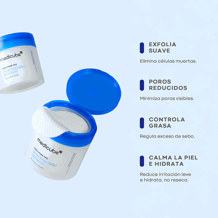 Zero Pore - Pads faciales, 70 piezas