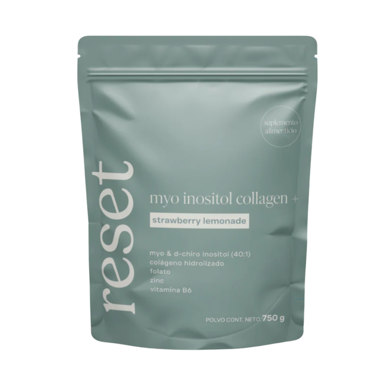Myo Inositol Collagen - Suplemento en Polvo, sabor fresa-limón