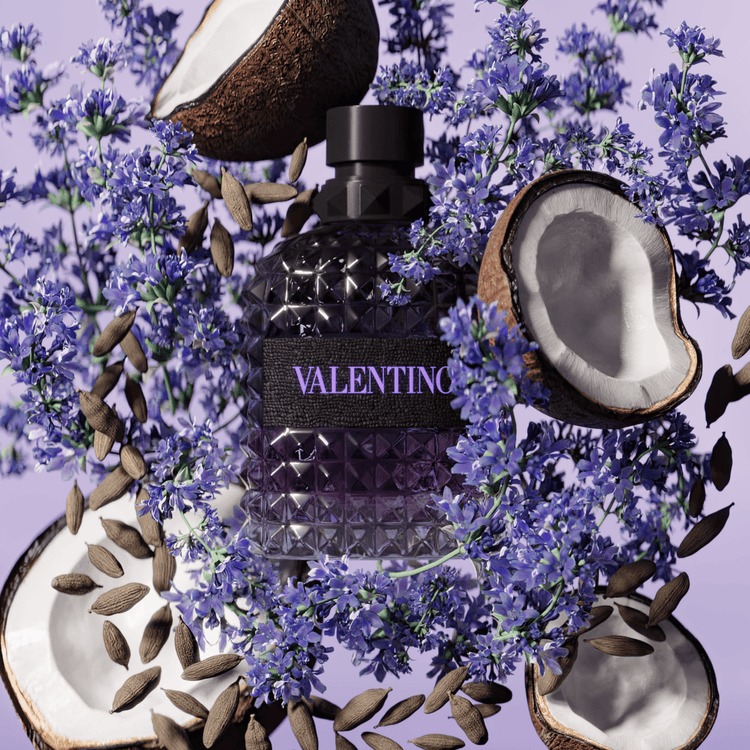 Born in Roma Uomo Purple Melancholia - Eau de Toilette, fragancia amaderada aromática ambarina