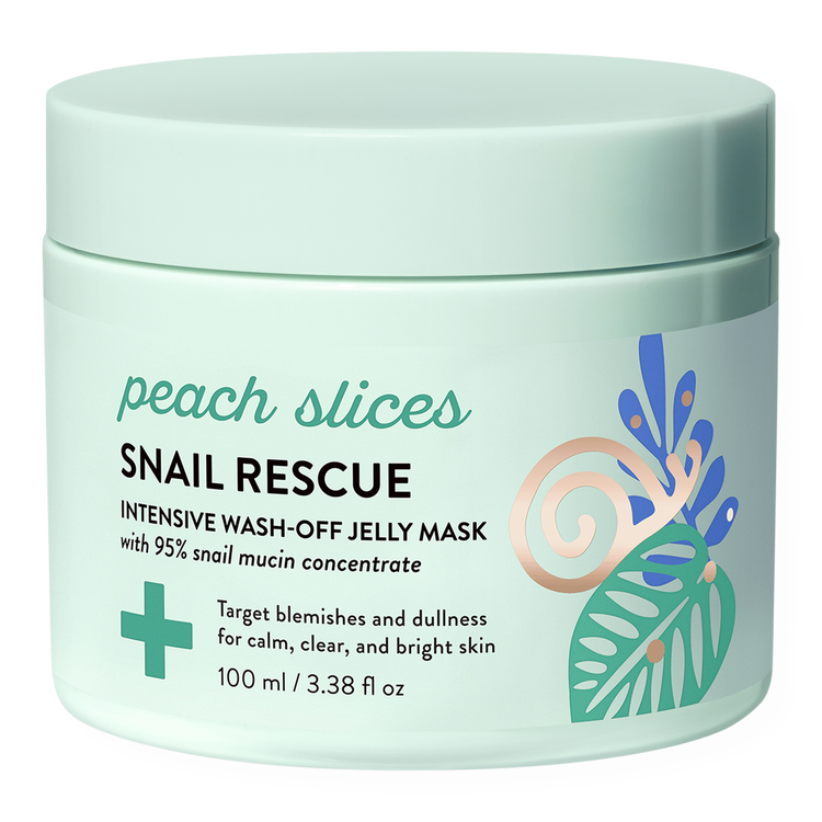 Snail Rescue - Mascarilla Facial Jelly Wash-Off, con 95% mucina de caracol - 100 ml