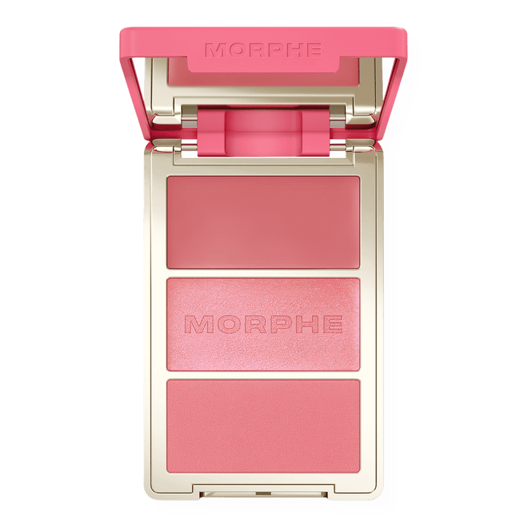 Cheek Thrills - Paleta de Rubor Multi-Finish, 3 texturas satinado, bálsamo y polvo