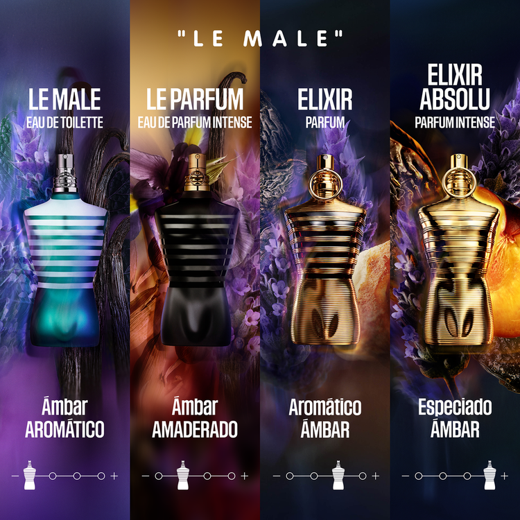 Le Male Elixir - Parfum, oriental fougère concentrado - 125 ml