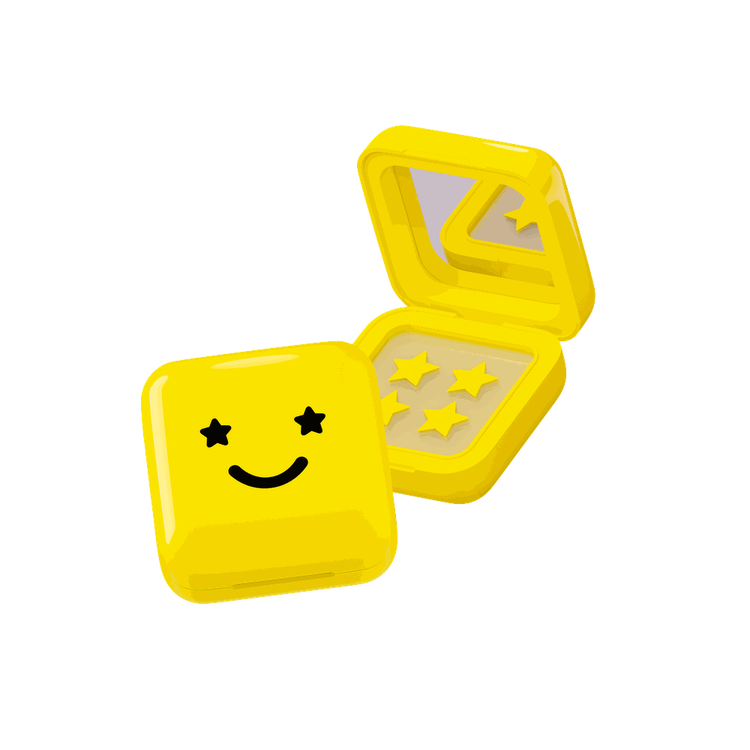 Hydro-Star® Pimple Patches + Big Yellow Compact - Parches hidrocoloides para barros, Reduce los barros en 6 horas