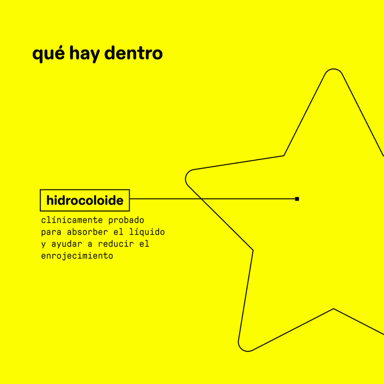 Hydro-Star® Pimple - Parches hidrocoloides para barros, Reduce los barros en 6 horas