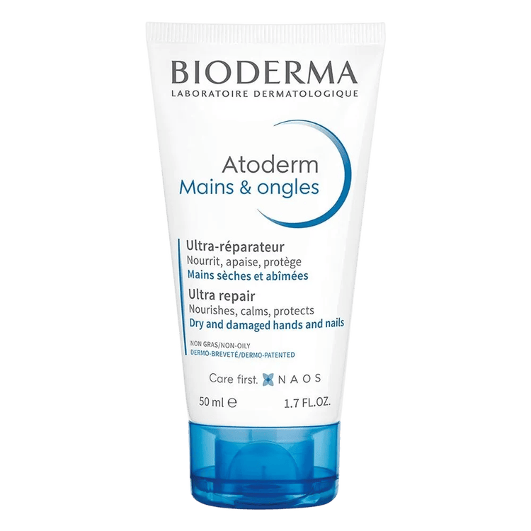 Atoderm - Crema de Manos y Uñas, reparadora y nutritiva - 50 ml