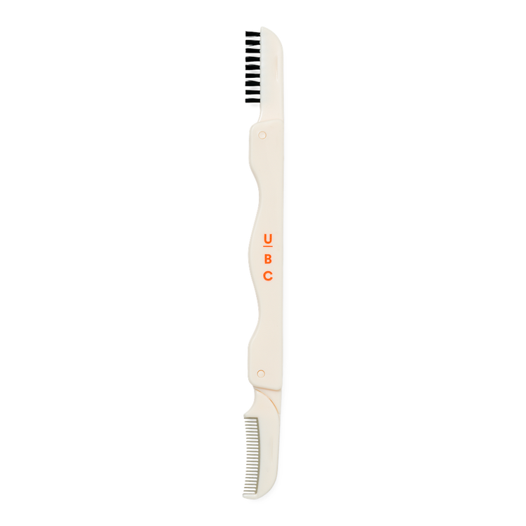 Ulta Beauty Collection - Peineta Doble para Pestañas y Cejas, compacta de viaje - Travel Lash & Brow Comb