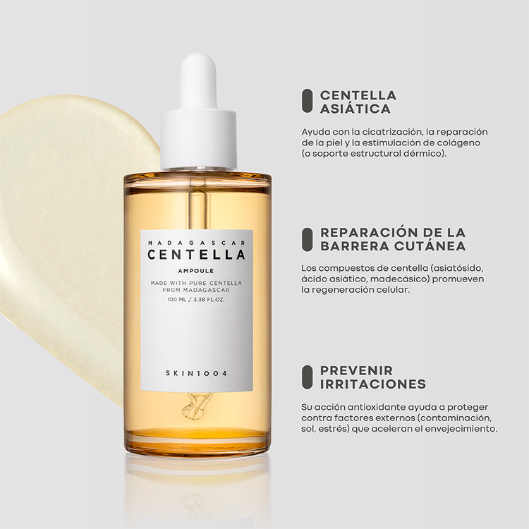 Madagascar Centella - Suero ámpula facial, ayuda a reparar la piel y estimula el colágeno