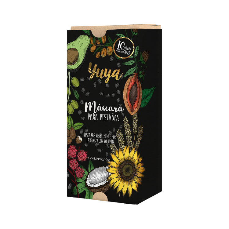 Máscara para Pestañas 10 Aceites - Máscara de Maquillaje, nutrición y volumen - Yuya