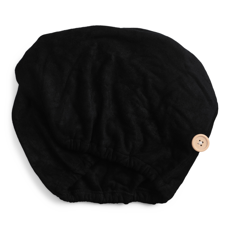 Kitsch Eco-Friendly - Toalla de Microfibra para Cabello, secado rápido - Black