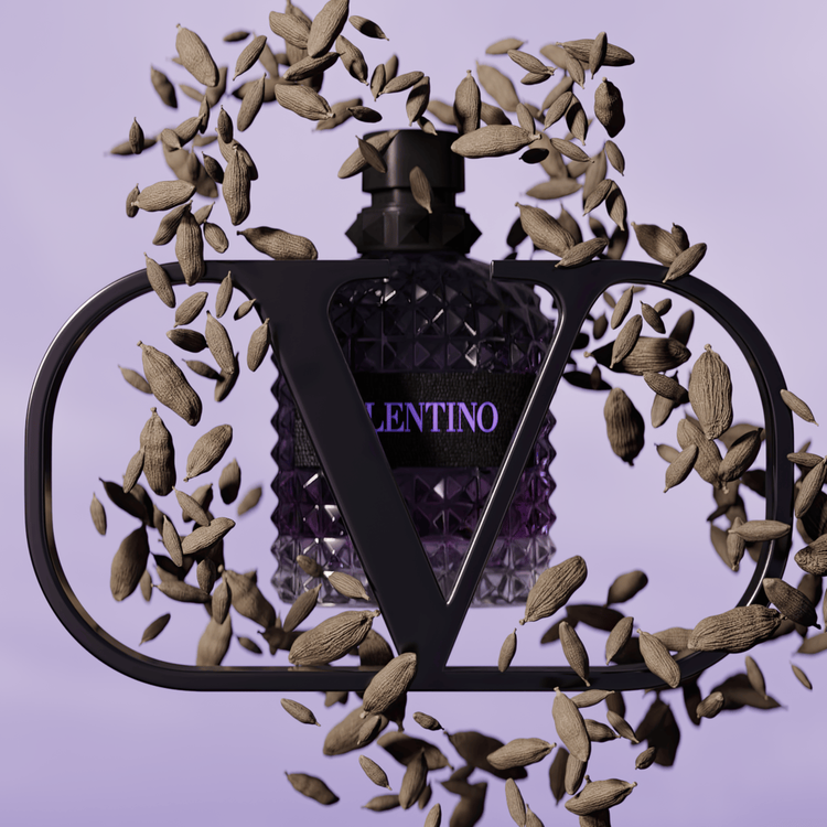 Born in Roma Uomo Purple Melancholia - Eau de Toilette, fragancia amaderada aromática ambarina